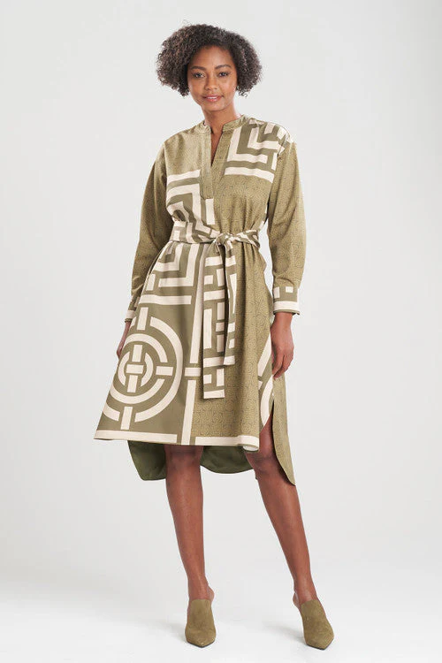 Infinity Cotton Sateen Oversized Half Placket Shirtdress - Image 9