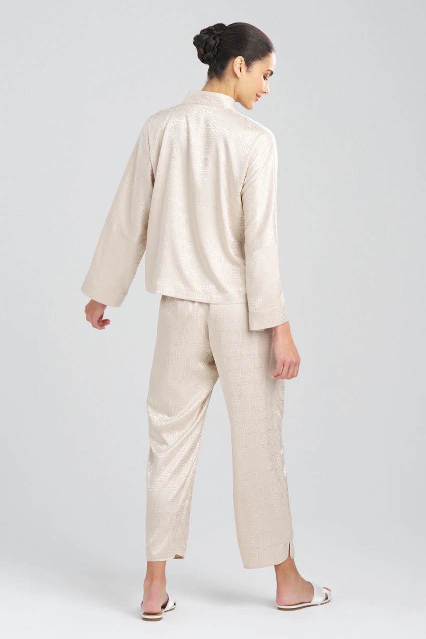 Infinity Jacquard Mandarin Button PJ - Image 2