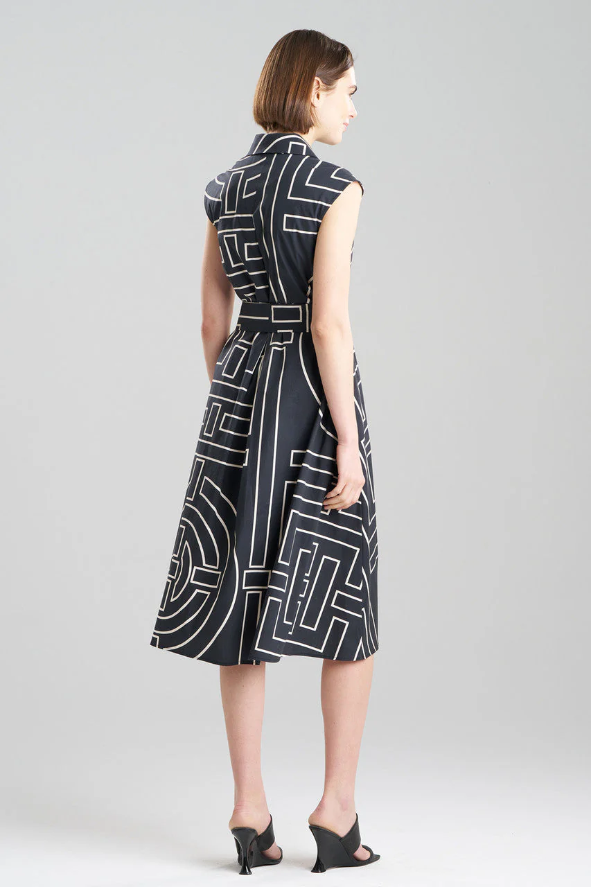 Infinity Printed Cotton Poplin Trapeze Shirtdress - Image 5