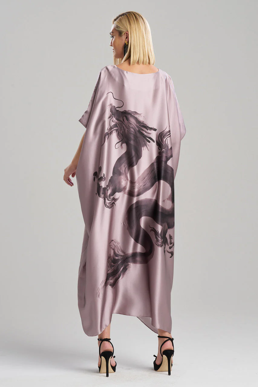 Ink Dragon Silk Caftan - Image 2