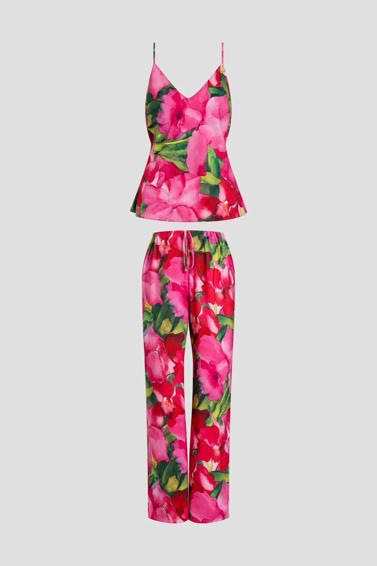 Isla Printed Satin Cami PJ Set - Image 5