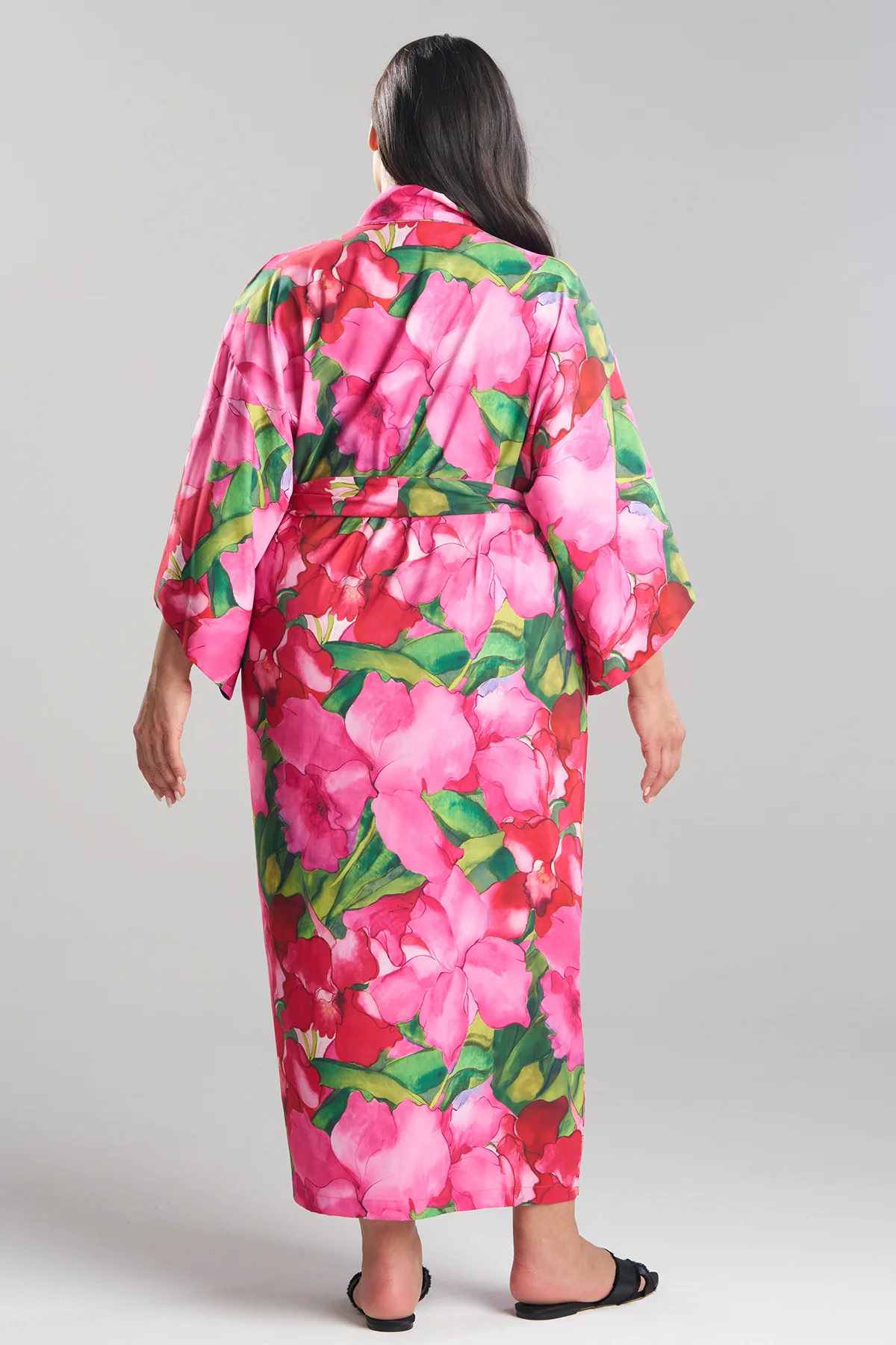 Isla Printed Satin Robe - Image 5