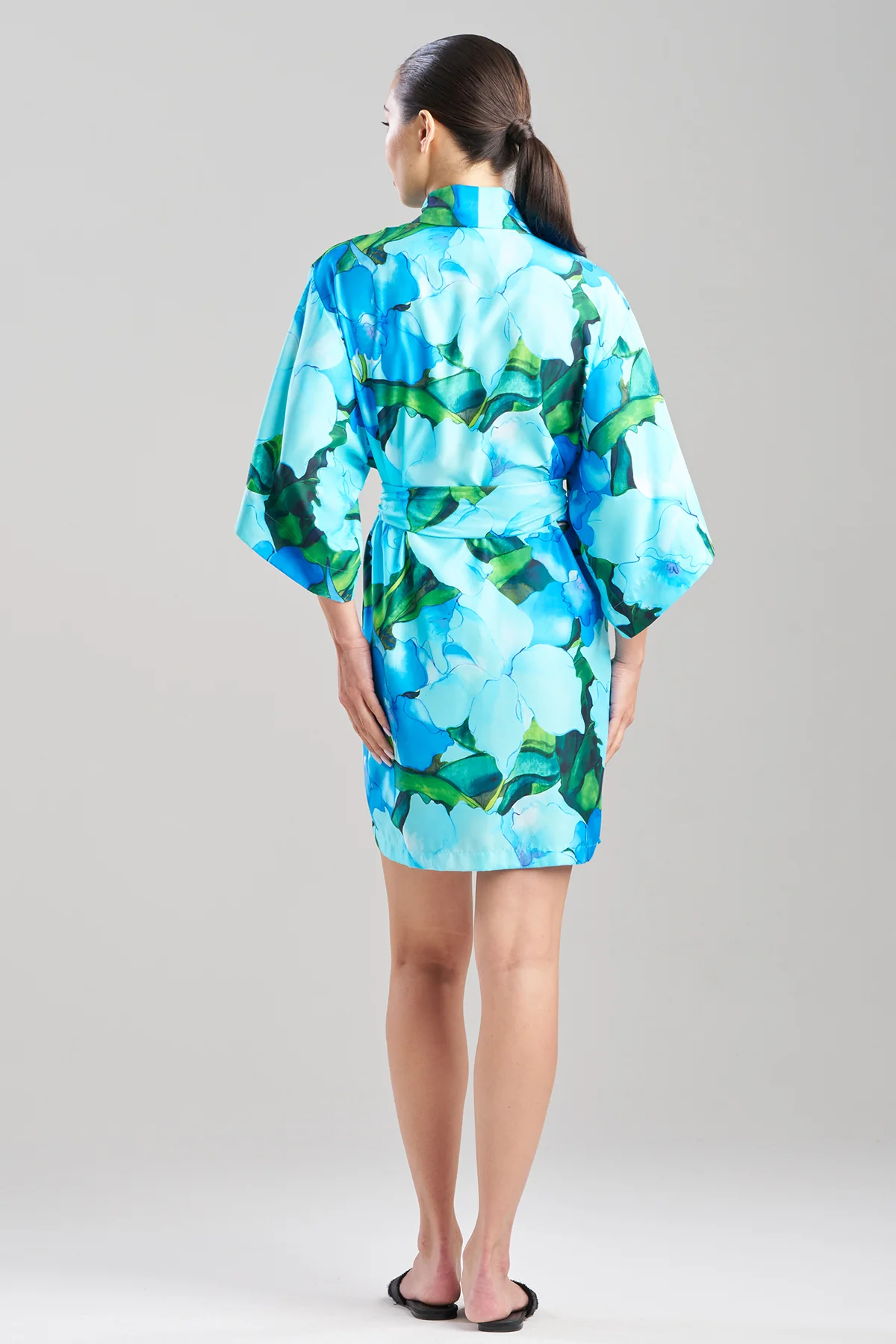 Isla Printed Satin Wrap - Image 3
