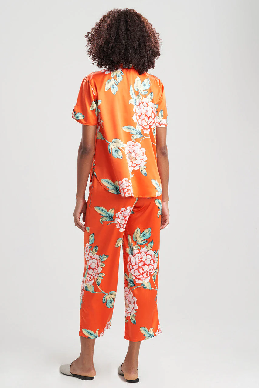 Island Fleur-Printed Matte Satin PJ - Image 4
