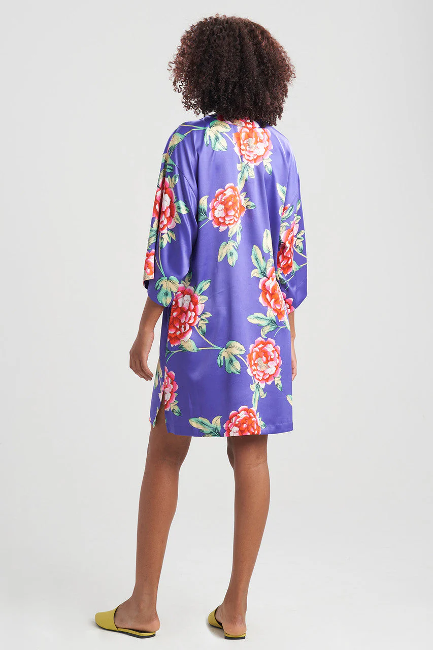 Island Fleur-Printed Matte Satin Sleepshirt - Image 3