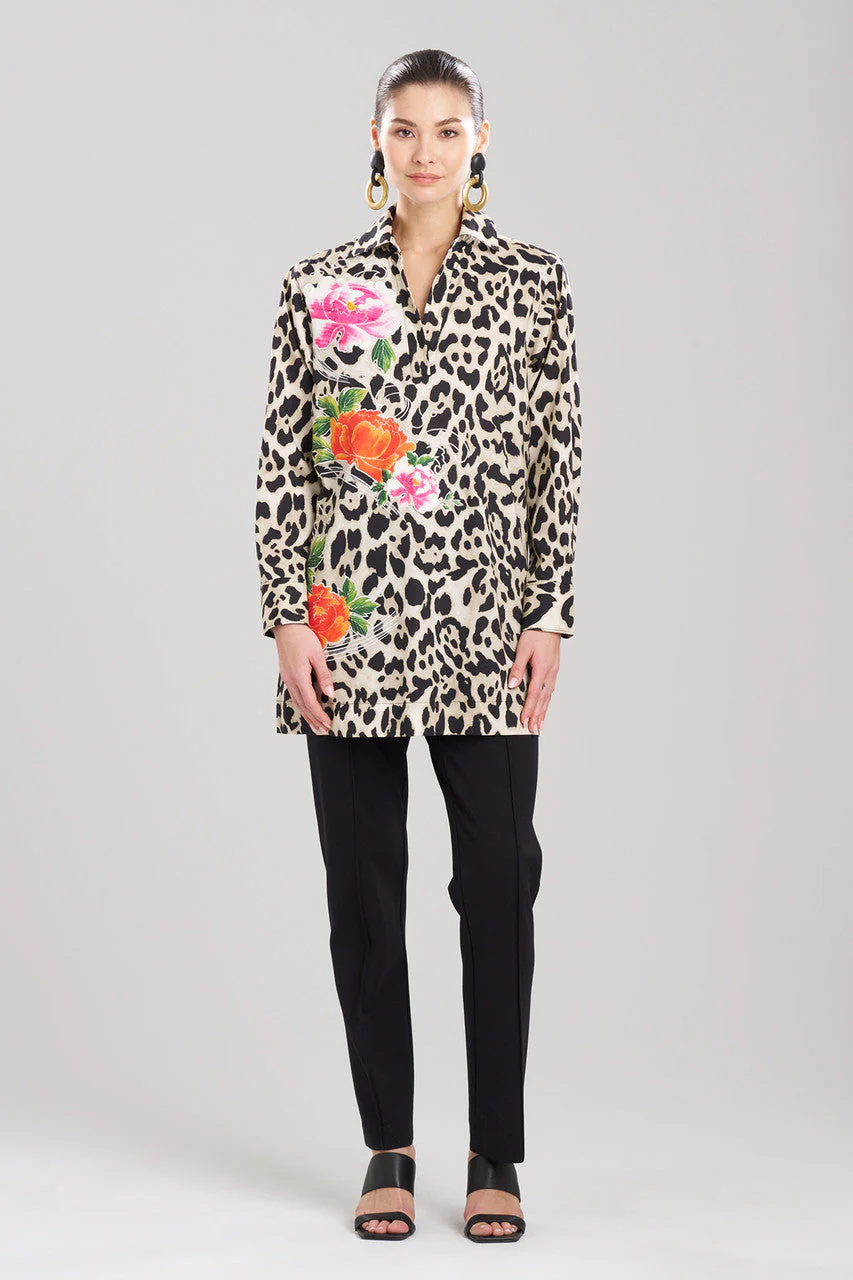 Jaguar Cotton Poplin Embroidered Barong Shirt