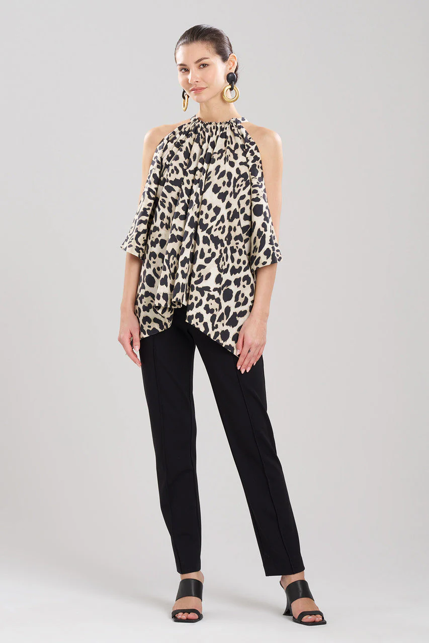 Jaguar Cotton Poplin Handkerchief Top