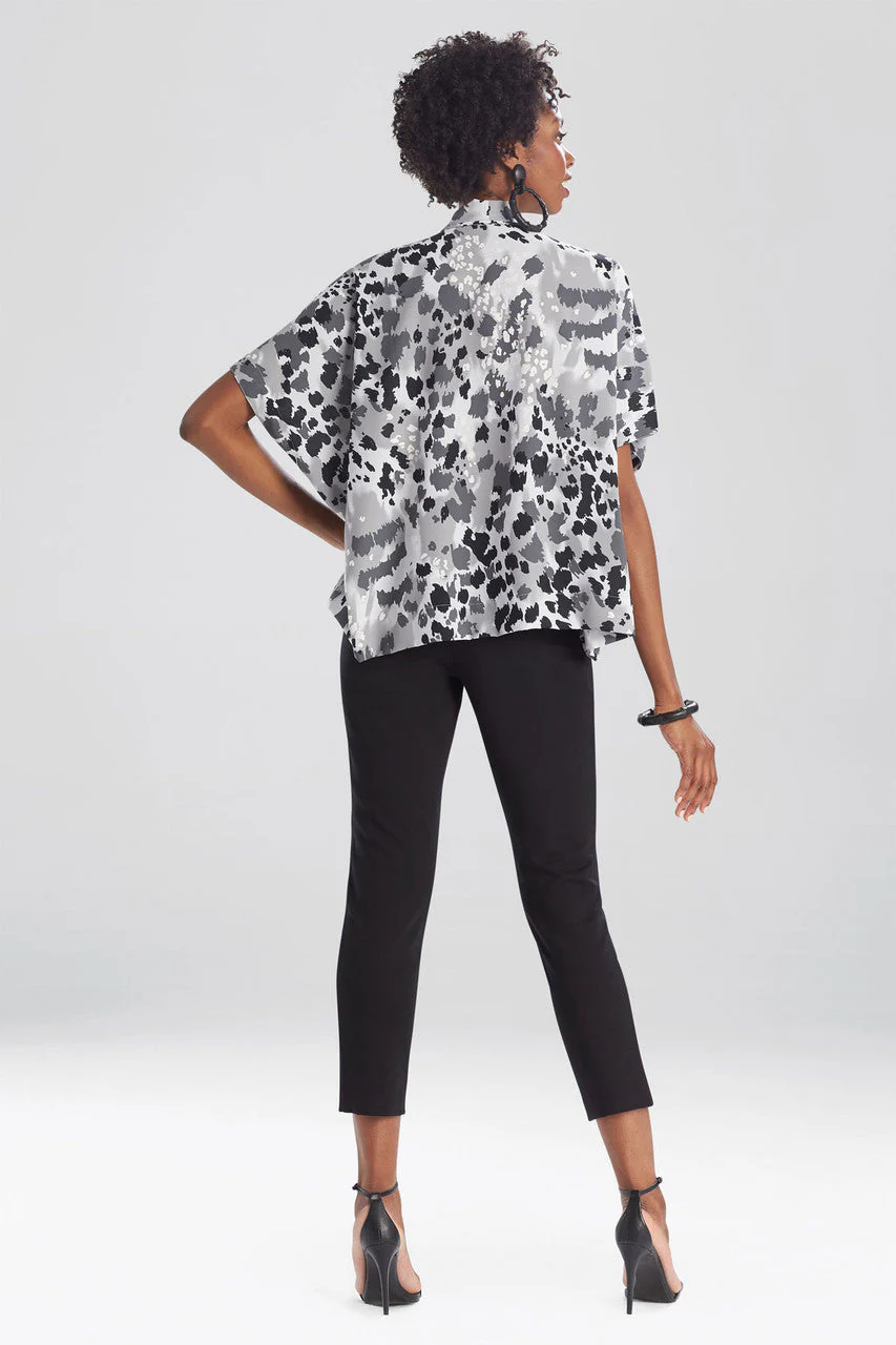 Jaguar Tie Neck Caftan Top - Image 4