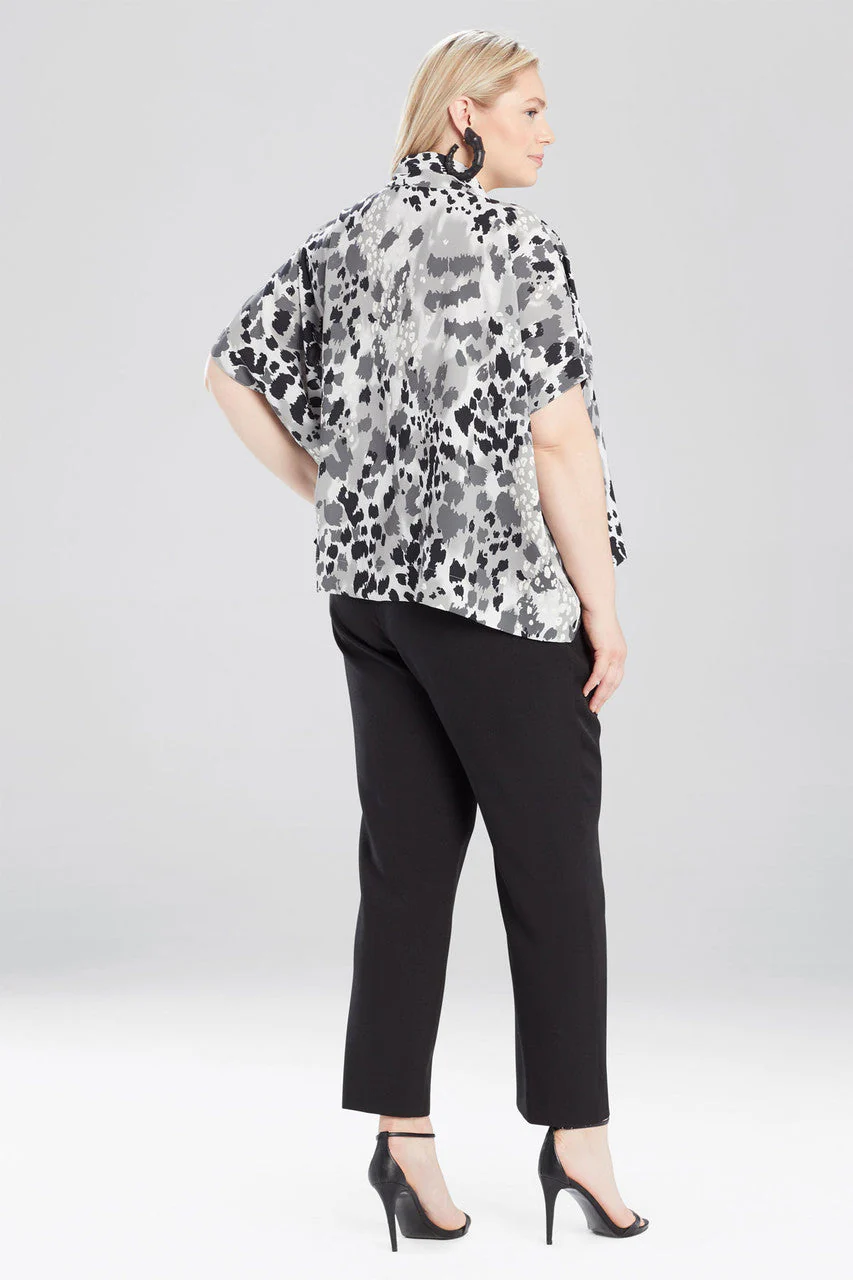 Jaguar Tie Neck Caftan Top - Image 5