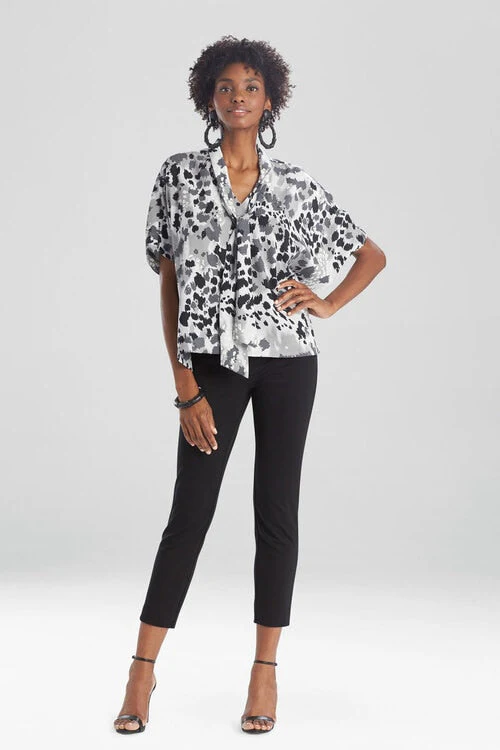 Jaguar Tie Neck Caftan Top - Image 9