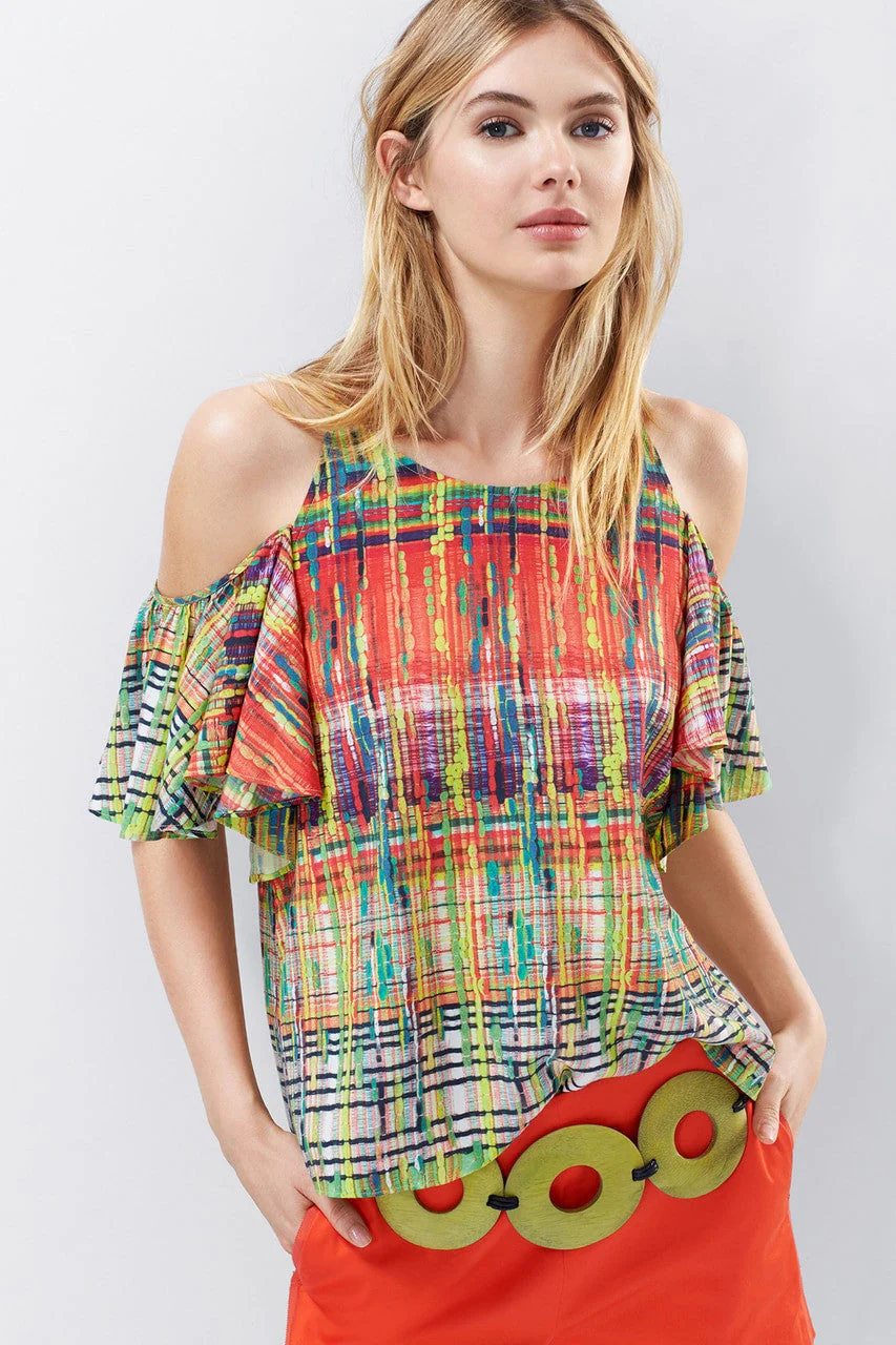 Jeepney and Map Cold Shoulder Camisole - Image 4