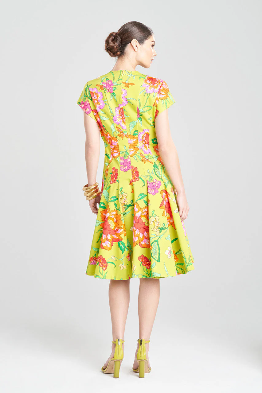 Junko Cotton Chino Pleated Dress - Image 2