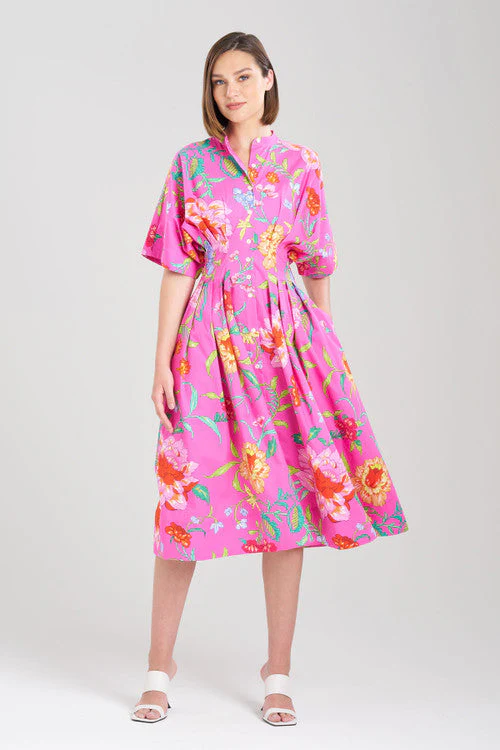 Junko Cotton Poplin Mandarin Dress