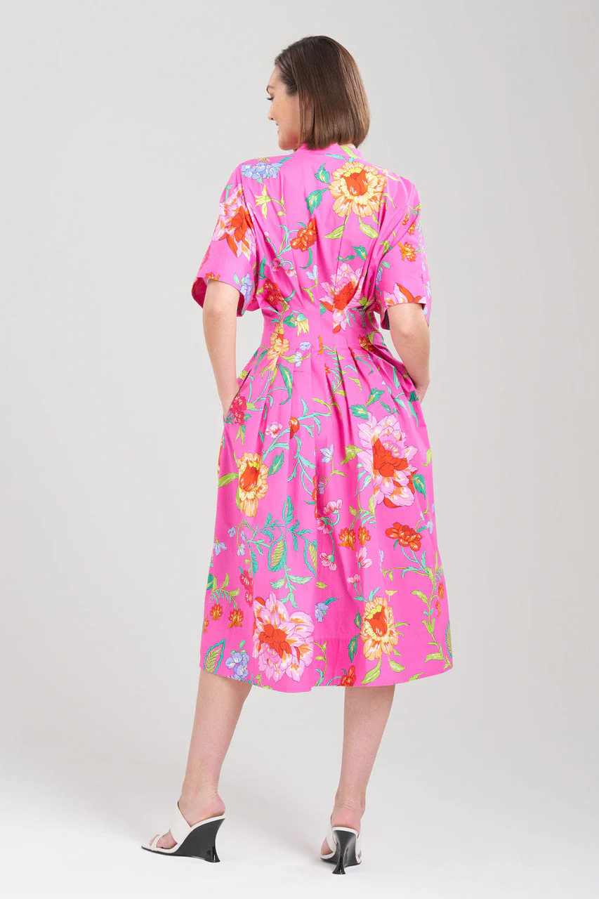 Junko Cotton Poplin Mandarin Dress - Image 5