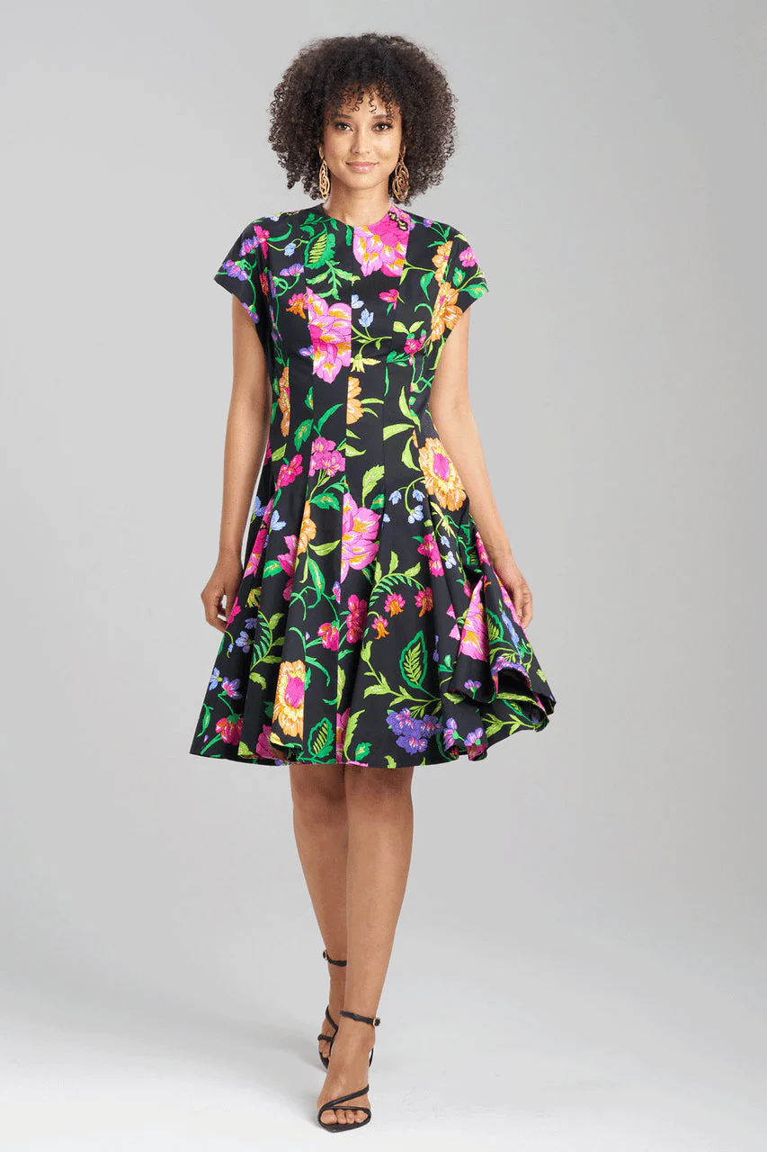 Junko Cotton Poplin Pleated Dress - Image 2