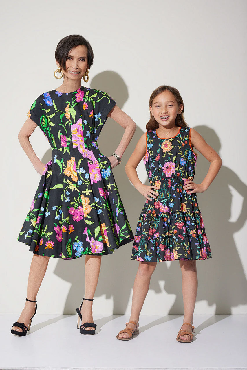 Junko Cotton Poplin Pleated Dress - Image 4