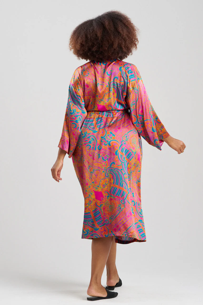 Kaleidoscope Satin Robe - Image 4