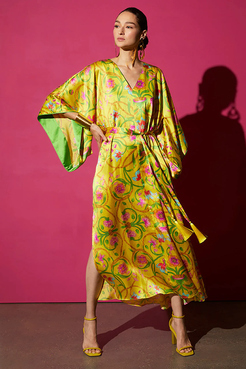 Kamakura Belted Silk Caftan - Image 5