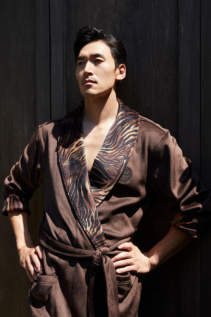 Kasem Comfort Velour Shaw Collar Robe - Image 2