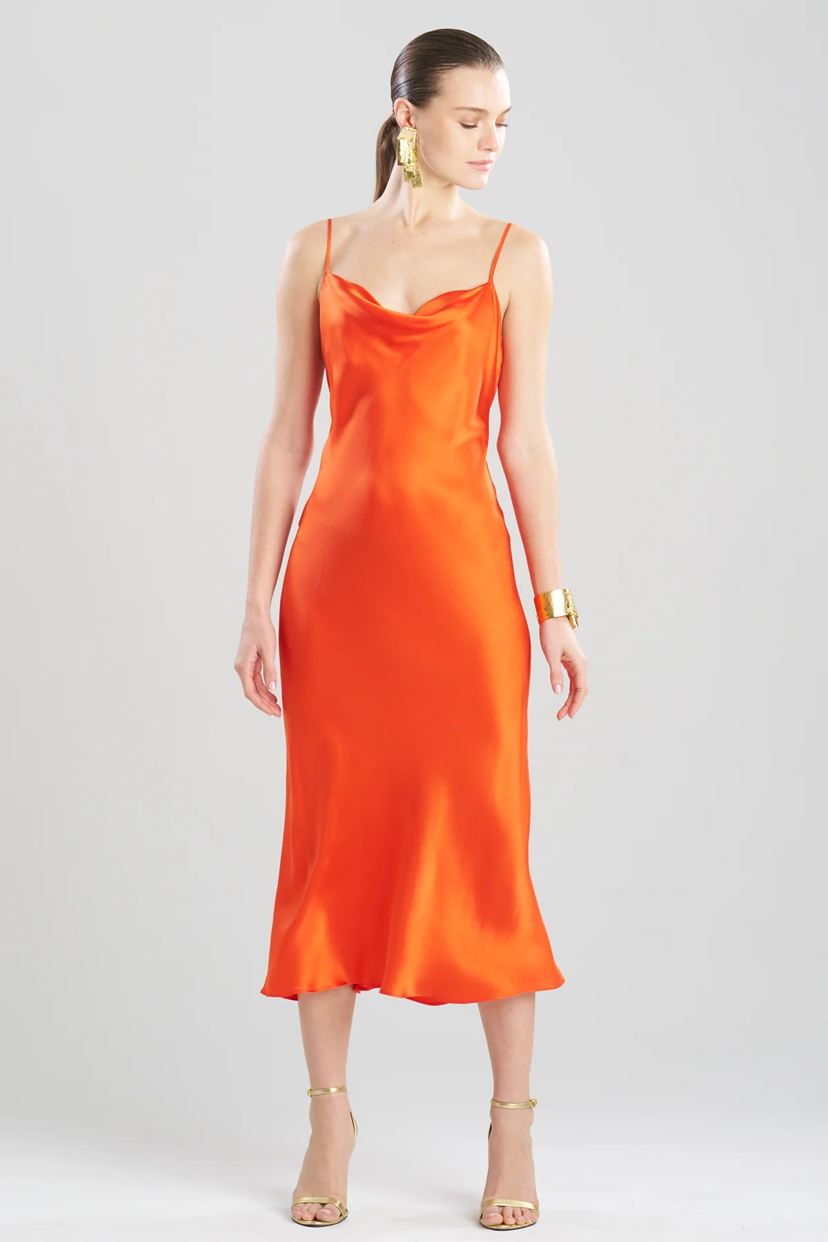 Key Cowl Neck Silk Slip Dress - Image 2