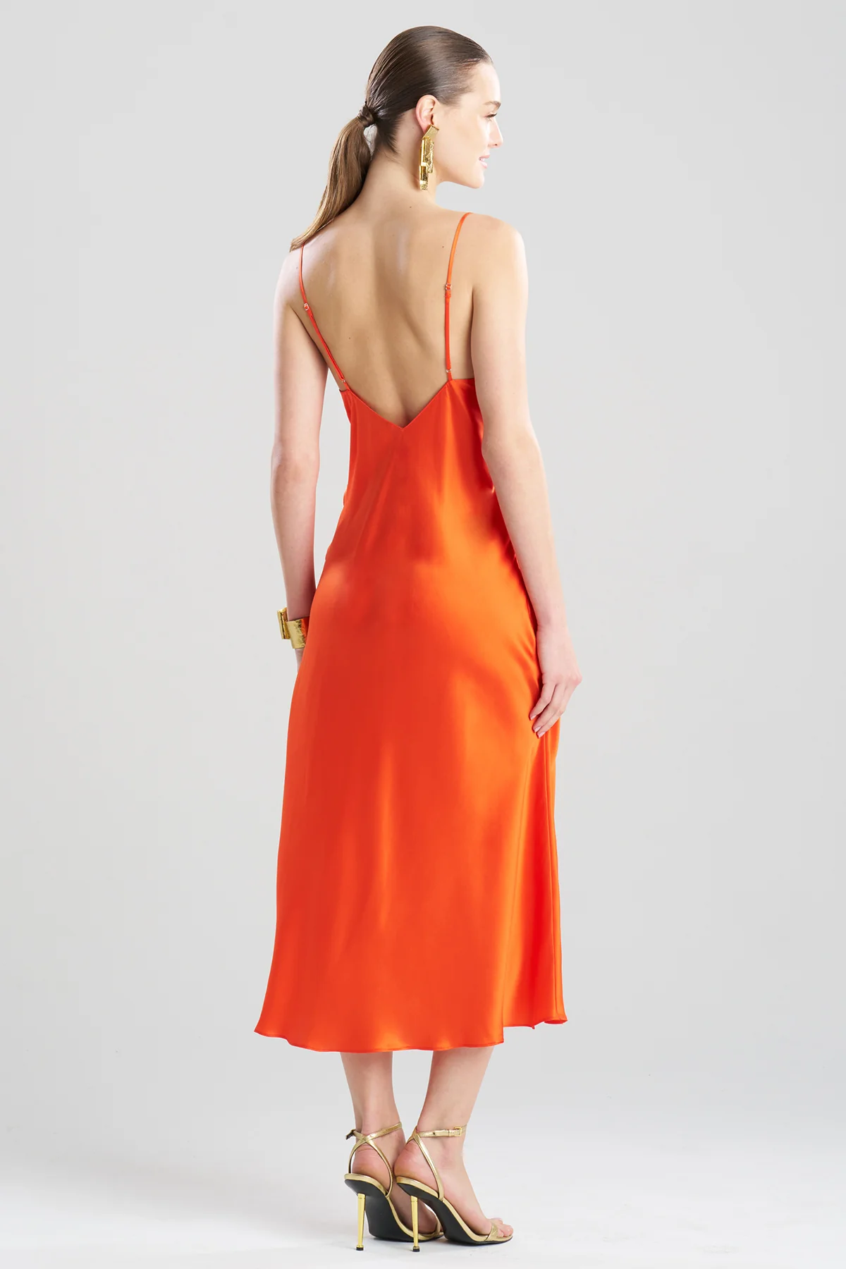 Key Cowl Neck Silk Slip Dress - Image 3