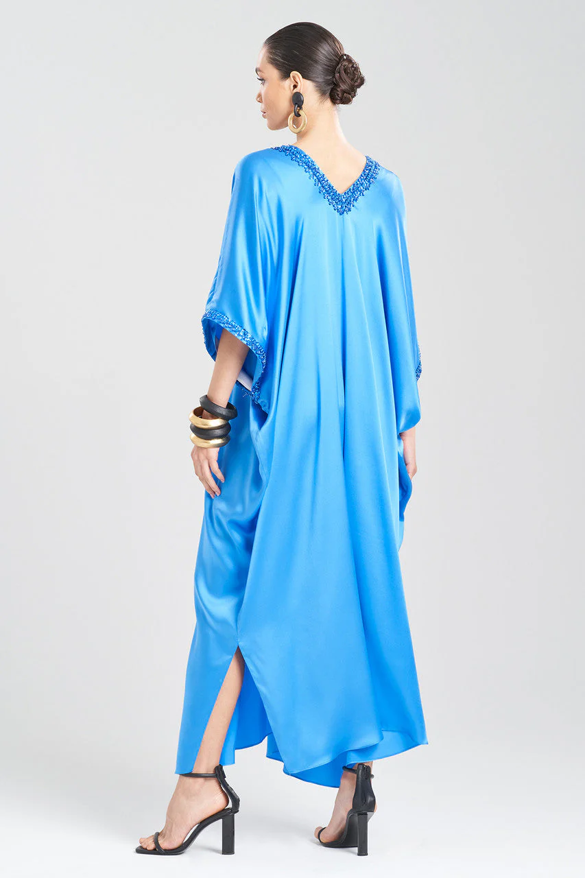 Key Essentials Embellished Cocoon Silk Caftan - Image 2