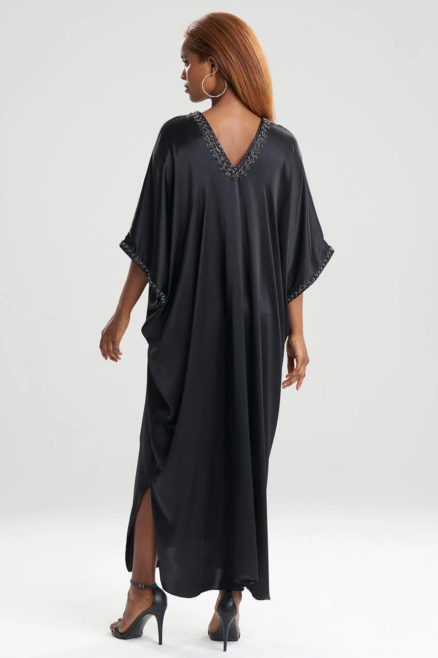 Key Essentials Embellished Cocoon Silk Caftan - Image 3