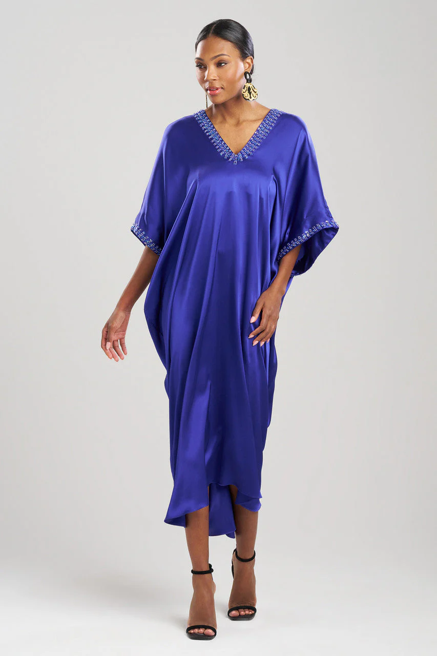 Key Essentials Embellished Cocoon Silk Caftan