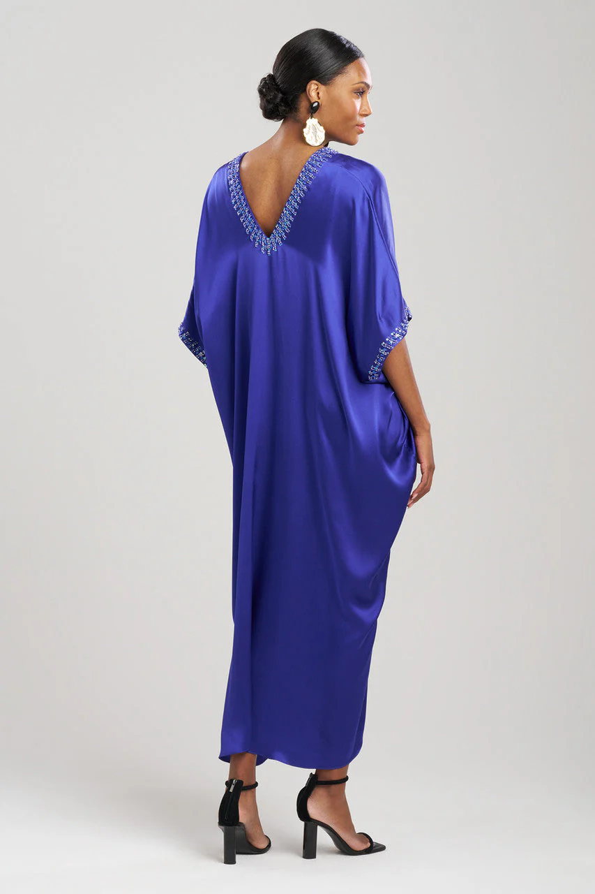 Key Essentials Embellished Cocoon Silk Caftan - Image 2