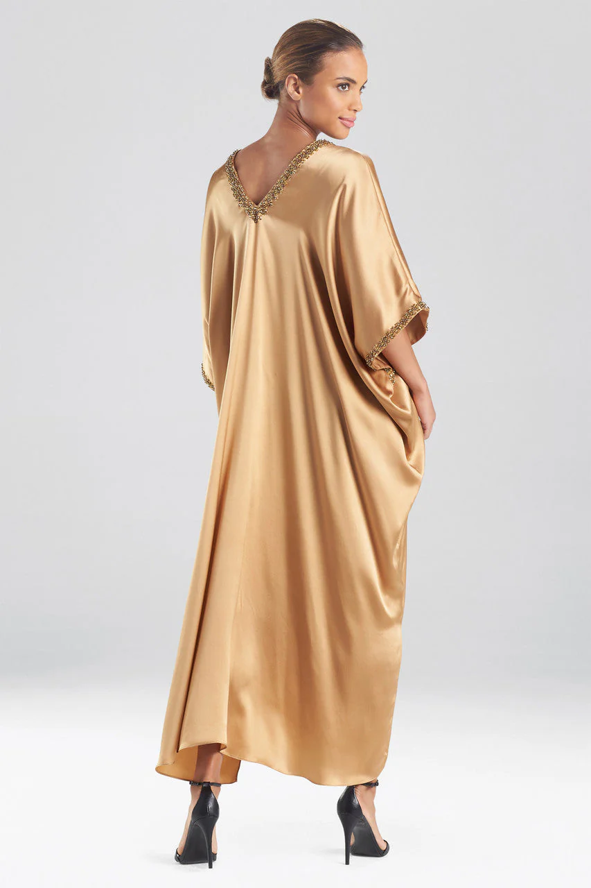 Key Essentials Embellished Cocoon Silk Caftan - Image 2