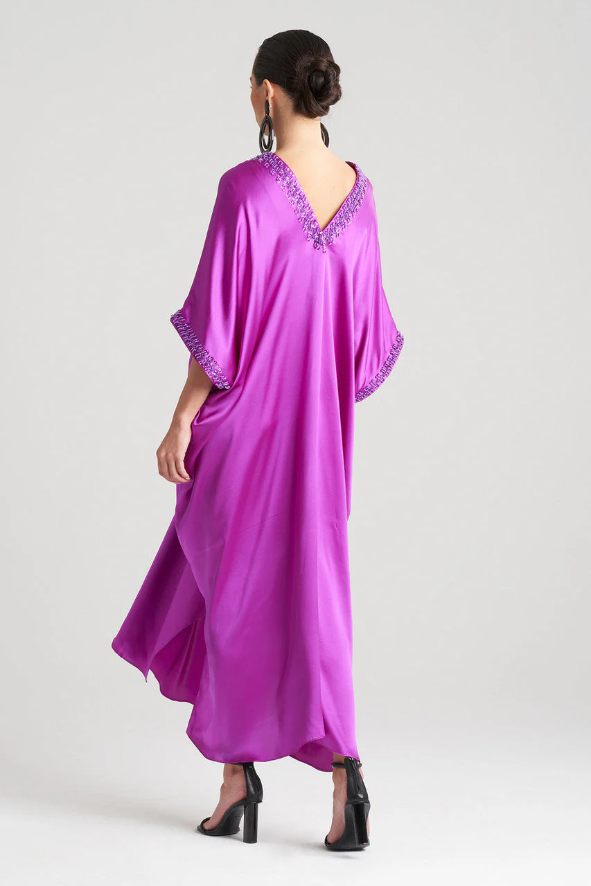 Key Essentials Embellished Cocoon Silk Caftan - Image 2