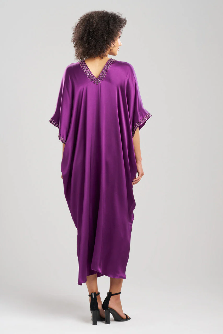 Key Essentials Embellished Cocoon Silk Caftan - Image 2