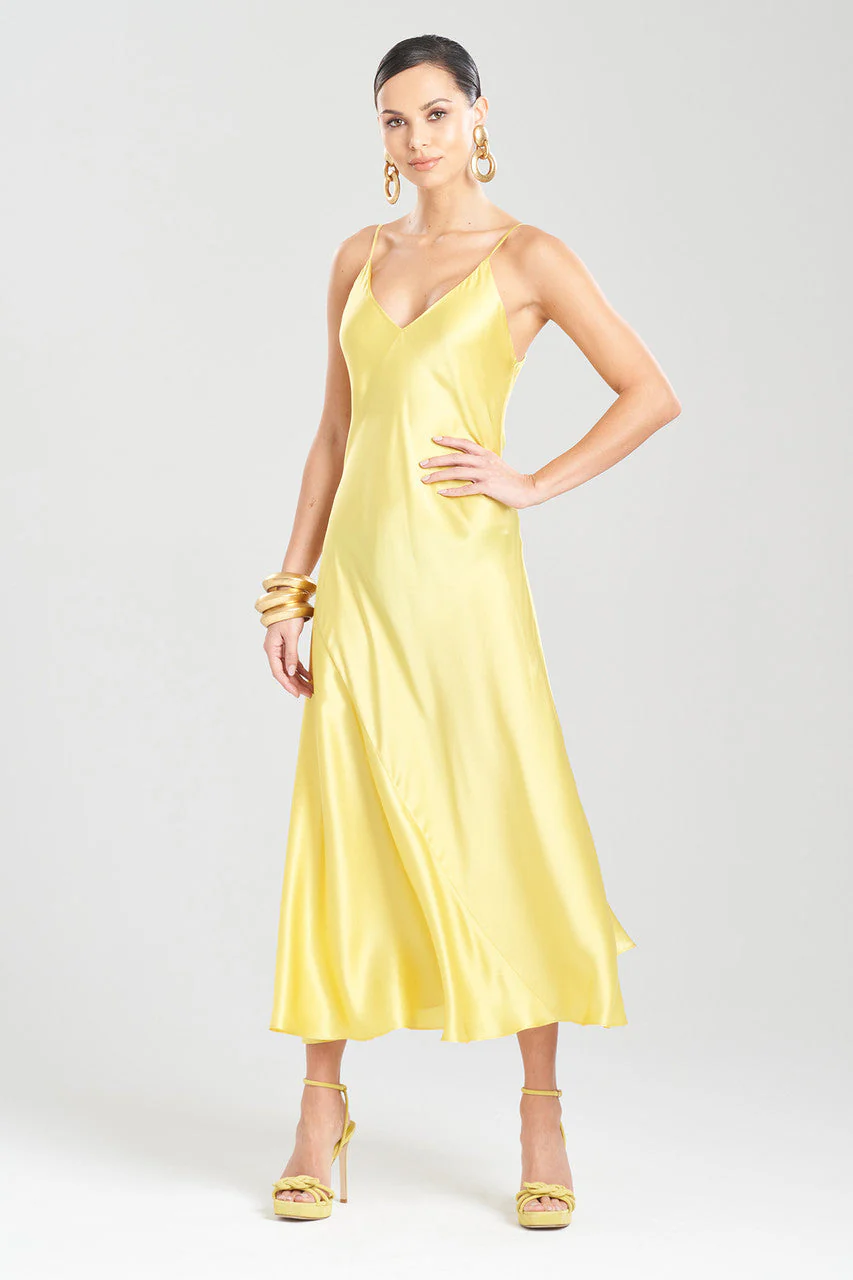 Key Essentials Sheath Flounce Silk Slip Dress - Image 2