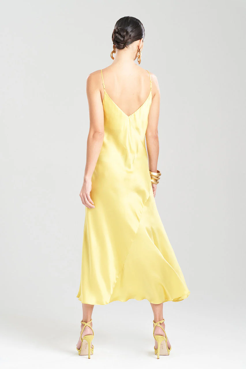 Key Essentials Sheath Flounce Silk Slip Dress - Image 3