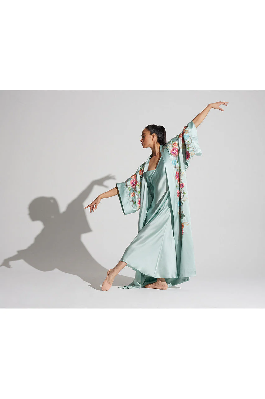 Key Essentials Silk Flounce Gown - Image 4