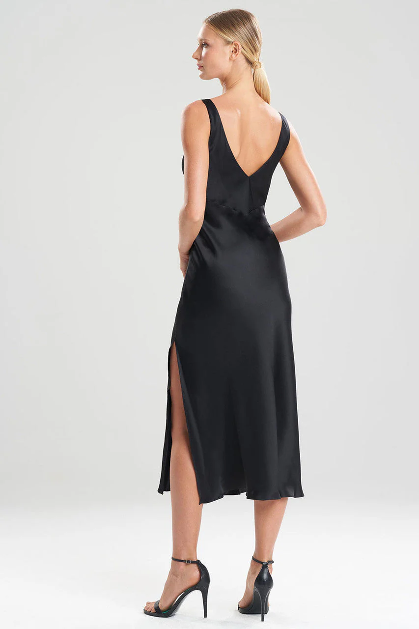 Key Essentials Silk V-Neck Slip Dress - Image 4