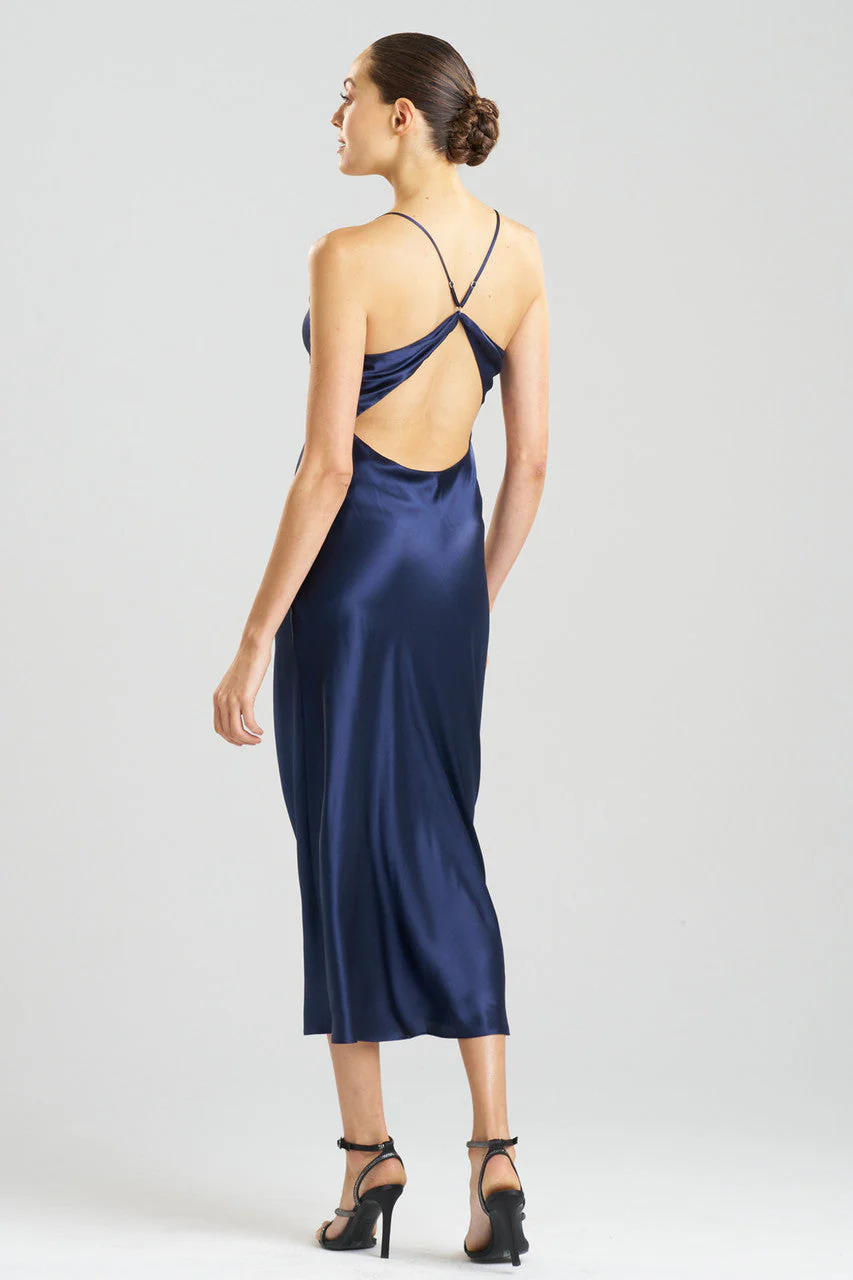 Key Essentials V-neck Silk Gown - Image 2