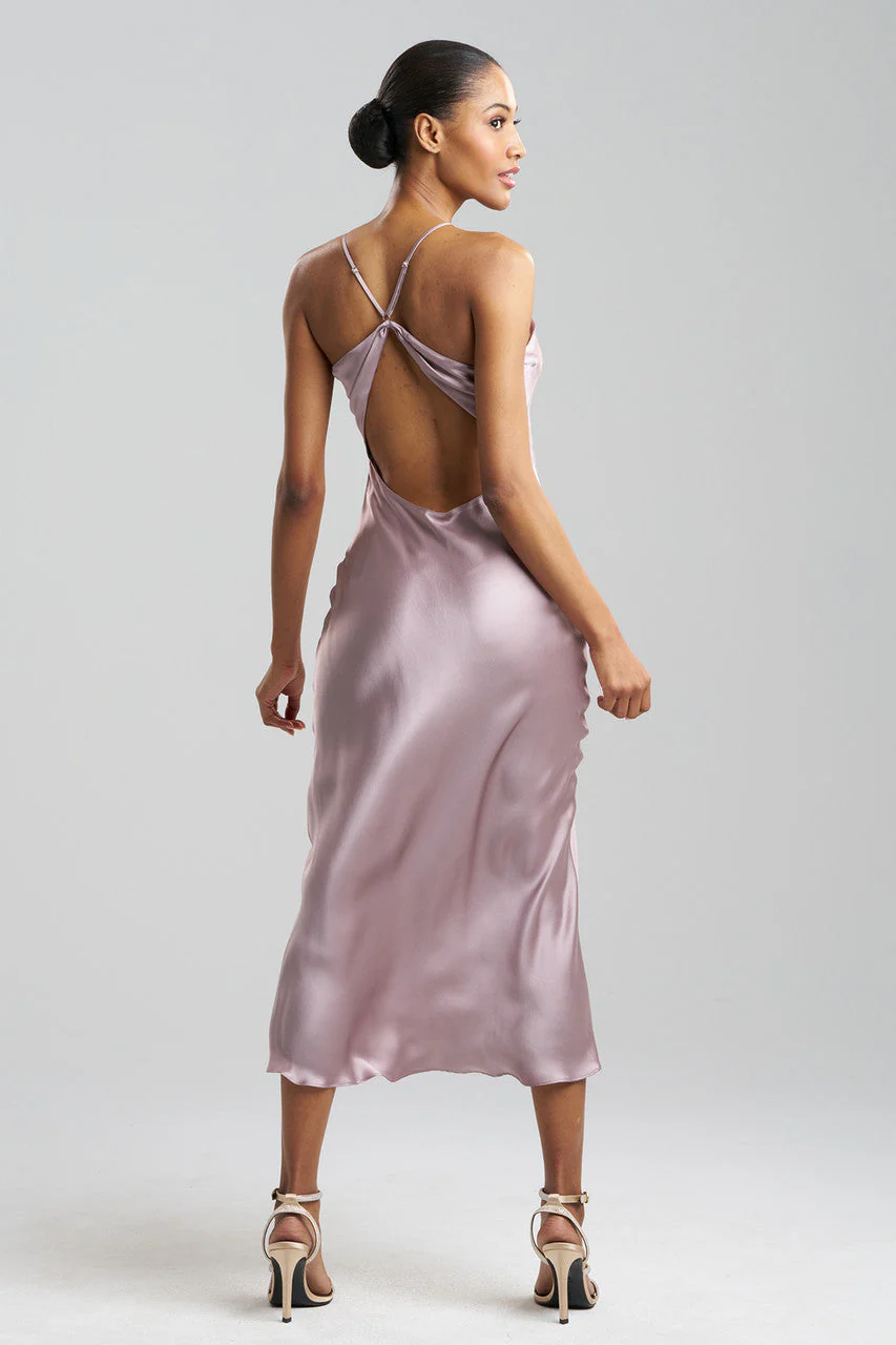 Key Essentials V-neck Silk Gown - Image 2