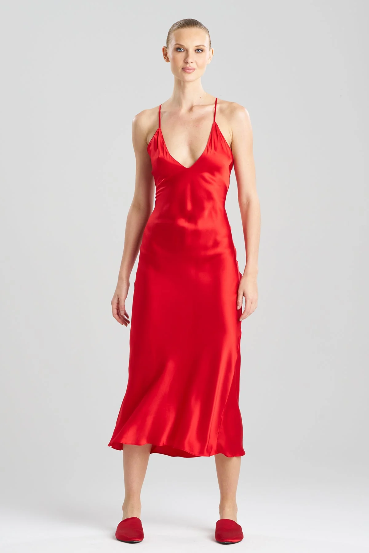 Key Essentials V-neck Silk Gown