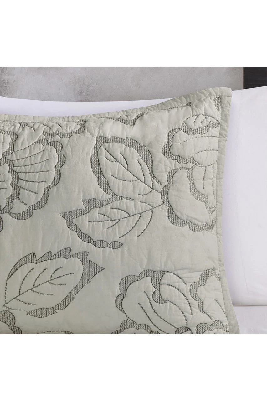 Kira Quilt Gray Comforter Set - Image 5