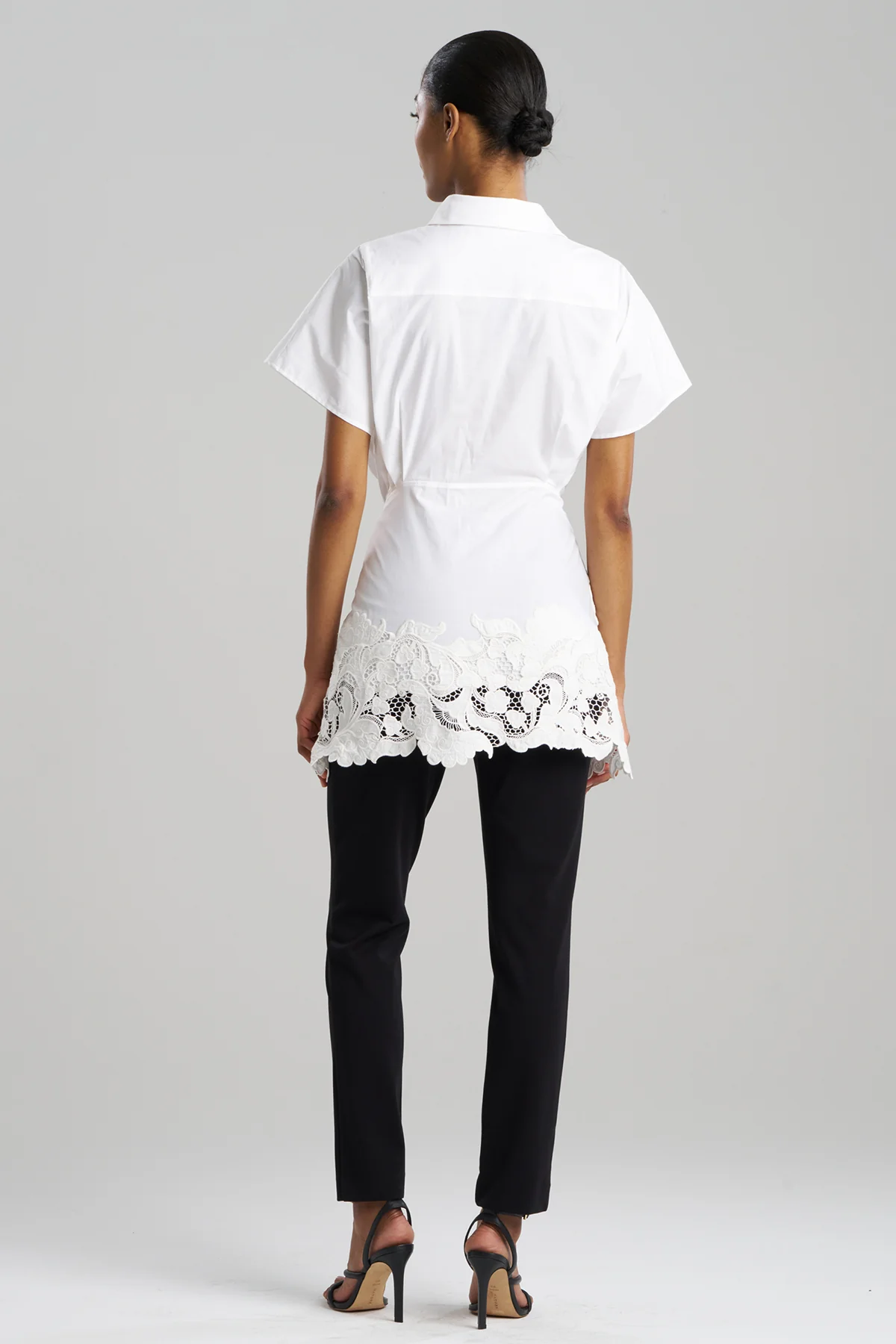 Kumo Embroidery Applique Kimono Wrap Shirt - Image 3