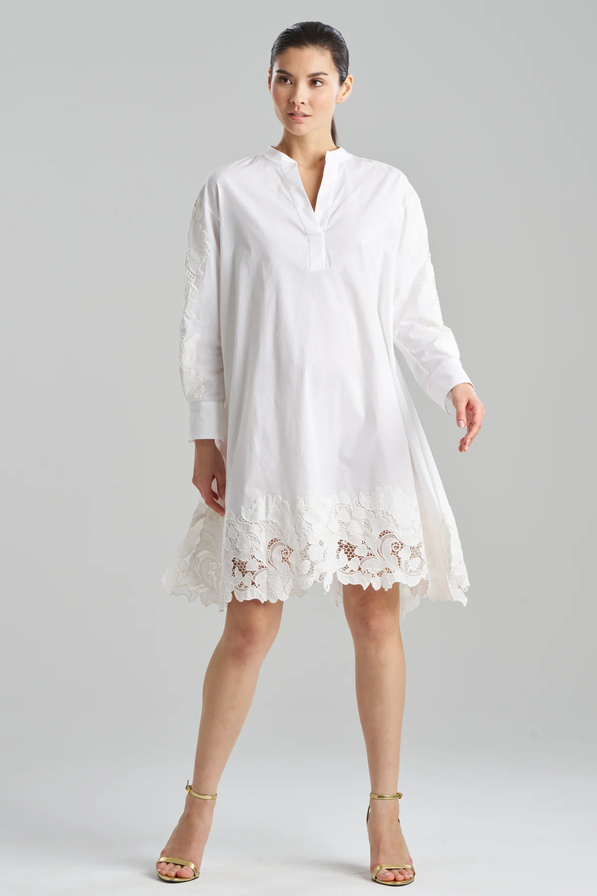 Kumo Embroidery Applique Oversized Shirtdress - Image 2