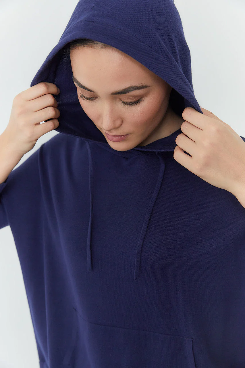 Kyoto Textured Knit Hoodie - Image 5