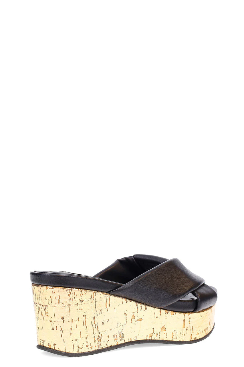 Lanna Nappa Leather Platform Thong Sandals - Image 3