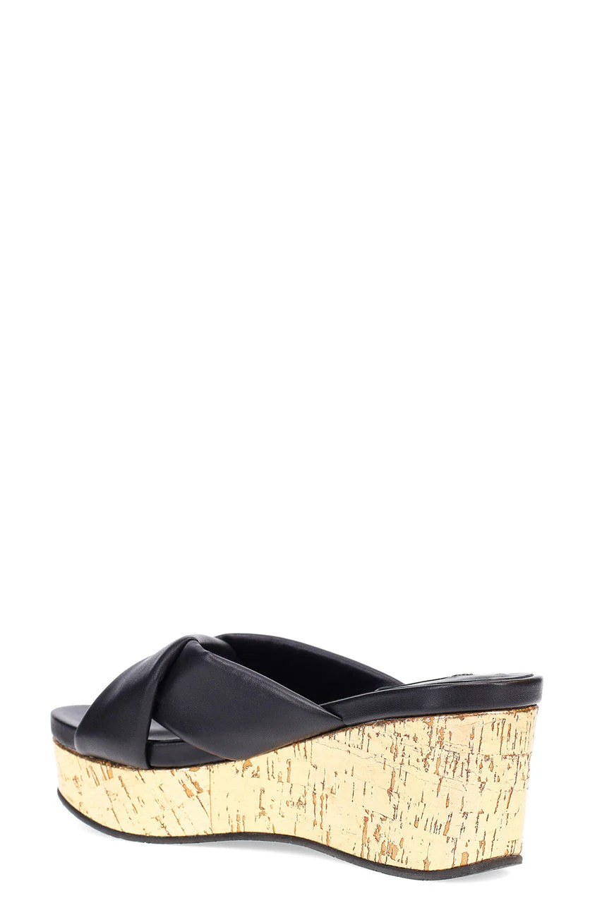 Lanna Nappa Leather Platform Thong Sandals - Image 4
