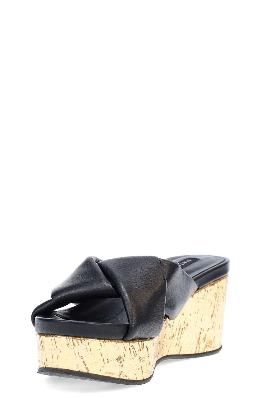 Lanna Nappa Leather Platform Thong Sandals - Image 5