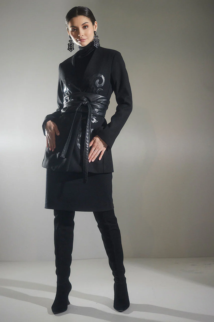 Layering Jersey Turtleneck Dress - Image 3