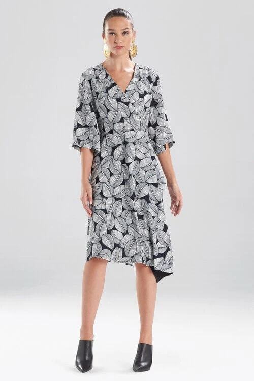 Leaves Of Paradise Wrap Dress - Image 8