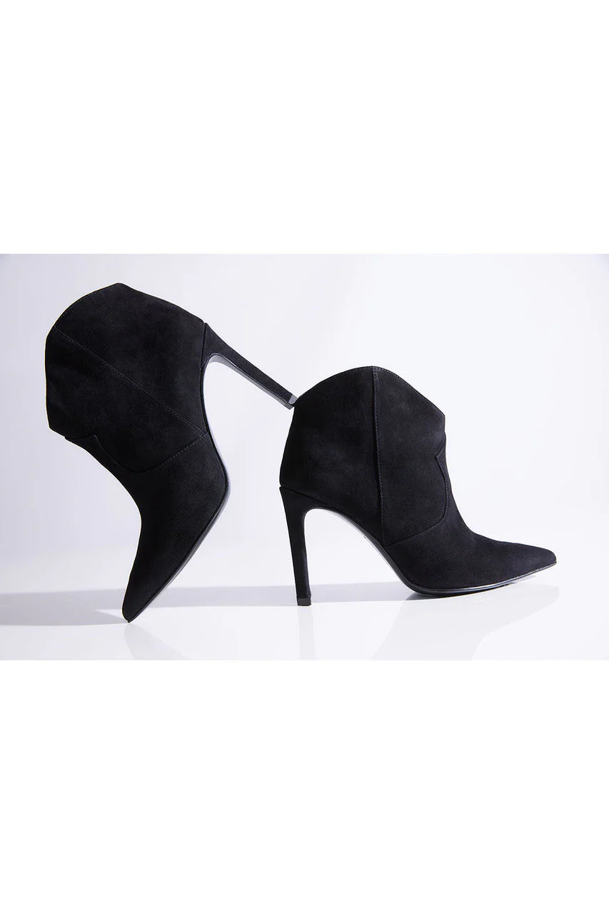 Leiko Suede Heel Bootie - Image 6