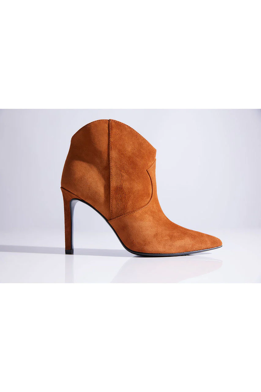 Leiko Suede Heel Bootie - Image 2